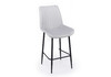 Миниатюра фото барный стул woodville седа светло-серый / черный 632583 | 220svet.ru