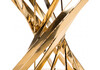 Миниатюра фото обеденная группа woodville аган black / gold 599483 | 220svet.ru