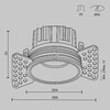 Миниатюра фото встраиваемый светодиодный светильник maytoni round dl058-7w3k-trs-bs | 220svet.ru