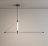 Миниатюра фото светильник на штанге inodesign ren black 40.8511 | 220svet.ru