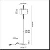 Миниатюра фото торшер odeon light exclusive margaret 4895/3f | 220svet.ru