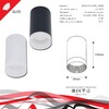 Миниатюра фото потолочный светильник reluce 16003-9.5-001ld gu10 bk | 220svet.ru