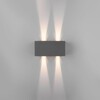 Миниатюра фото уличный настенный светодиодный светильник elektrostandard winner 35137/w серый a057135 | 220svet.ru