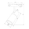 Миниатюра фото трековый магнитный светодиодный светильник elektrostandard 85197/01 a066589 | 220svet.ru