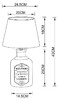 Миниатюра фото настольная лампа arte lamp isola a4272lt-1gy | 220svet.ru