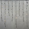 Миниатюра фото гирлянда бахрома 3,2 x 0,9 м тепло-белая 220в, 168 led, провод черный каучук 2,3мм, ip65 ltc eco168blw-1-2ww | 220svet.ru