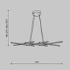 Миниатюра фото подвесной светодиодный светильник maytoni halo mod244pl-l50bk | 220svet.ru