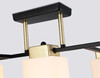 Миниатюра фото потолочная люстра на штанге ambrella light traditional loft tr tr303048/5 bk/gd | 220svet.ru