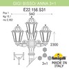 Миниатюра фото садово-парковый фонарь fumagalli gigi bisso/anna 3+1 e22.156.s31.wxe27 | 220svet.ru
