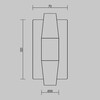 Миниатюра фото настенный светильник светодиодный maytoni arana mod401wl-l6bs3k | 220svet.ru