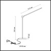 Миниатюра фото настольная лампа светодиодная odeon light foden 7101/12tl черный | 220svet.ru
