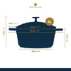 Миниатюра фото кастрюля из литого аллюминия cream 4 л mc kitchen craft | 220svet.ru