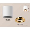 Миниатюра фото комплект накладного светильника ambrella light techno spot xs7531004 swh/pyg белый песок/золото желтое полированное (c7531, n7004) | 220svet.ru