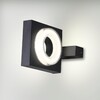 Миниатюра фото уличный настенный светодиодный светильник odeon light nature 6654/5wl черный | 220svet.ru
