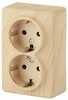 Миниатюра фото розетка эра 2х2p e schuko со шторками 16a 250v 11-2206-11 б0020696 | 220svet.ru