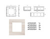 Миниатюра фото рамка 4-постовая ambrella volt alfa grand af930304 | 220svet.ru