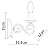 Миниатюра фото бра arte lamp a1129ap-1wh | 220svet.ru
