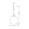Миниатюра фото подвесной светильник kutek mood artu glass art-zw-1(z)g350 | 220svet.ru