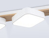 Миниатюра фото потолочный светодиодный светильник  ambrella light linetech fl fl4877/3 wh/wd | 220svet.ru