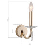 Миниатюра фото бра st luce элеганс sl1405.201.01 | 220svet.ru