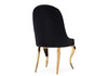 Миниатюра фото обеденная группа woodville аган black / gold 599483 | 220svet.ru