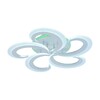Миниатюра фото потолочная светодиодная люстра profit light 8462/5 wht | 220svet.ru
