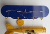 Миниатюра фото подвесная люстра самолет "желтый планер" | 220svet.ru