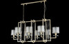 Миниатюра фото подвесная люстра crystal lux nicolas sp8 l1000 gold/white | 220svet.ru