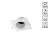 Миниатюра фото встраиваемый светильник novotech morus 371001 белый | 220svet.ru