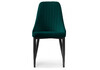 Миниатюра фото стул на металлокаркасе woodville kora green / black 15096 | 220svet.ru