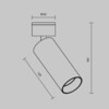 Миниатюра фото потолочный светодиодный спот maytoni focus led c055cl-l12w2.7k-w-w | 220svet.ru