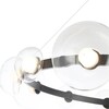 Миниатюра фото подвесная светодная люстра crystal lux bosque sp12 black/transparent | 220svet.ru