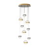 Миниатюра фото подвесной светодиодный светильник odeon light roni 5037/84l античная бронза | 220svet.ru