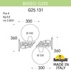 Миниатюра фото светильник уличный настенный fumagalli bisso/g250 g25.131.000.wze27 | 220svet.ru