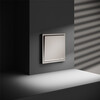 Миниатюра фото проходной переключатель встраиваемый одноклавишный с подсветкой 10а voltum s70 vls010403 (кашемир) | 220svet.ru