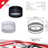 Миниатюра фото накладной светильник reluce technical 53014-9.5-001ct gx53 bk | 220svet.ru