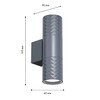 Миниатюра фото уличный настенный светильник favourite bonum 4660-2w | 220svet.ru