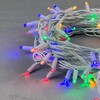Миниатюра фото гирлянда нить 10м разноцветная 220в, 100 led, провод белый каучук, ip65 ltc ll100-8-2m | 220svet.ru