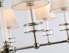 Миниатюра фото потолочная люстра с хрусталем ambrella light heigh light wh  lh71003 | 220svet.ru