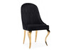 Миниатюра фото обеденная группа woodville аган black / gold 599483 | 220svet.ru