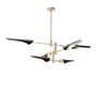 Миниатюра фото потолочная люстра на штанге inodesign beam black 54.426 | 220svet.ru