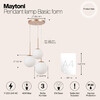 Миниатюра фото подвесной светильник maytoni basic form mod321pl-03g1 | 220svet.ru