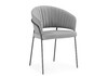 Миниатюра фото стул на металлокаркасе woodville лео серый brendy monsoon 22 / серый 633132 | 220svet.ru