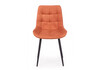 Миниатюра фото стул на металлокаркасе woodville челси к терракотовый (zd 432) / черный 632521 | 220svet.ru