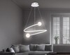 Миниатюра фото подвесной светодиодный светильник ambrella light comfort linetech fl66291 | 220svet.ru