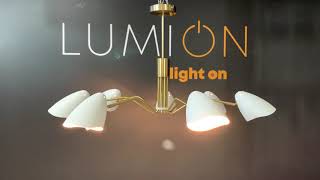 Миниатюра фото светильник на штанге lumion madison 4540/1 латунь | 220svet.ru