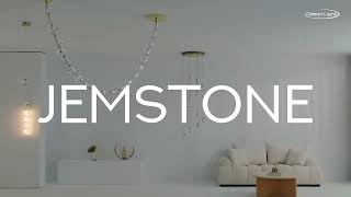Миниатюра фото подвесная светодиодная люстра odeon light jemstone 5085/120l золотой | 220svet.ru